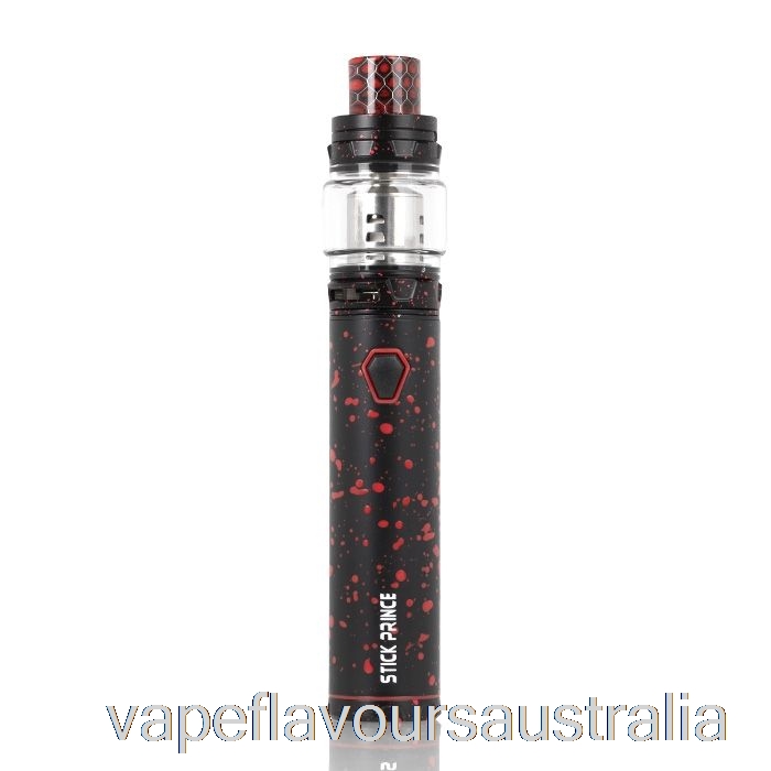Vape Flavours Australia SMOK Stick Prince Kit - Pen-Style TFV12 Prince Black w/ Red Spray